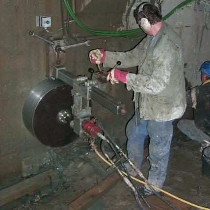 Wandkernbohrung Durchmesser 600mm